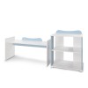 BED MULTI 190/72 COLOUR WHITE/BABY BLUE