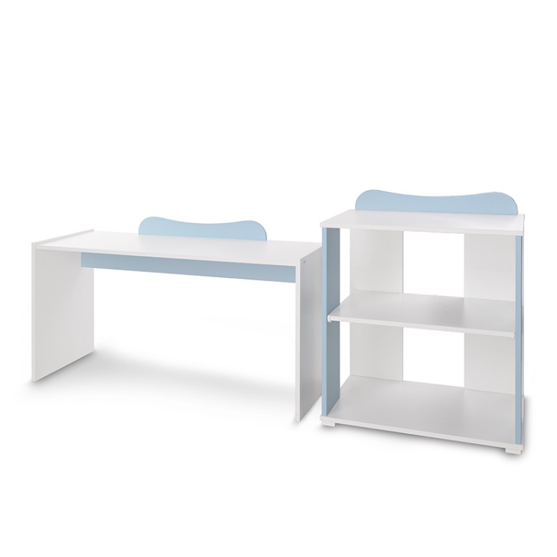 BED MULTI 190/72 COLOUR WHITE/BABY BLUE