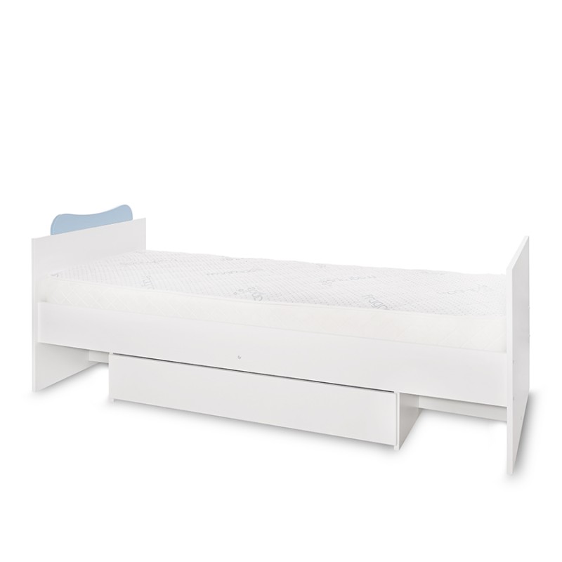 BED MULTI 190/72 COLOUR WHITE/BABY BLUE