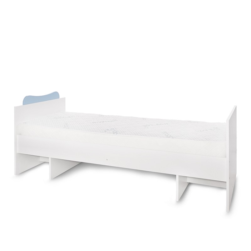 BED MULTI 190/72 COLOUR WHITE/BABY BLUE