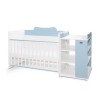 BED MULTI 190/72 COLOUR WHITE/BABY BLUE