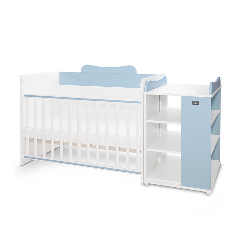 BED MULTI 190/72 COLOUR WHITE/BABY BLUE