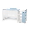 BED MULTI 190/72 COLOUR WHITE/BABY BLUE