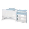 BED MULTI 190/72 COLOUR WHITE/BABY BLUE