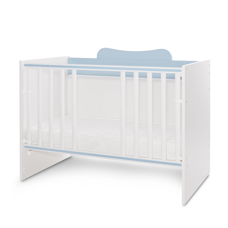 BED MULTI 190/72 COLOUR WHITE/BABY BLUE