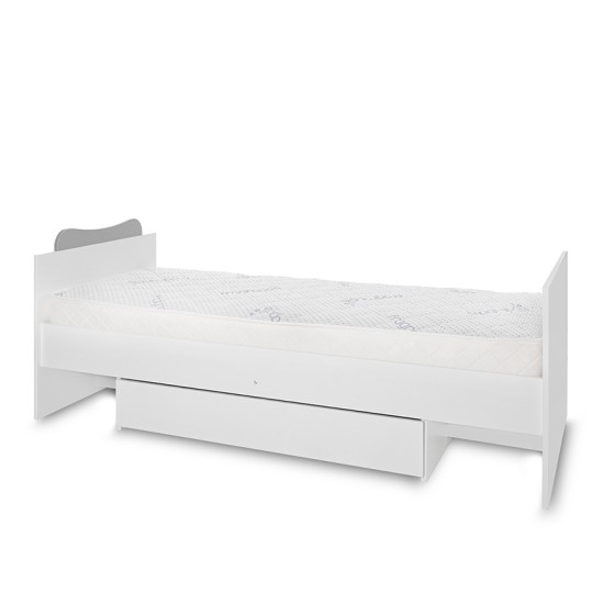 BED MULTI 190/72 COLOUR WHITE/STONE GREY BED MULTI 190/72 COLOUR WHITE/STONE GREY