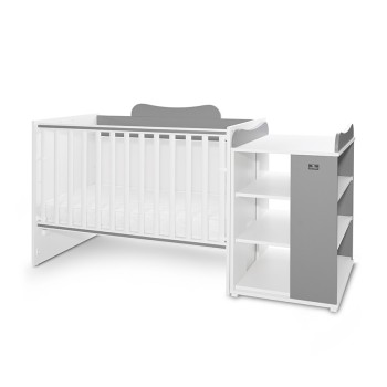 BED MULTI 190/72 COLOUR WHITE/STONE GREY