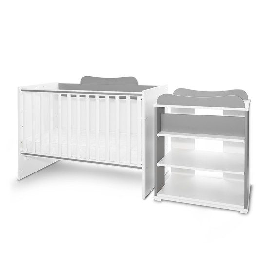 BED MULTI 190/72 COLOUR WHITE/STONE GREY BED MULTI 190/72 COLOUR WHITE/STONE GREY