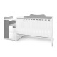 BED MULTI 190/72 COLOUR WHITE/STONE GREY BED MULTI 190/72 COLOUR WHITE/STONE GREY