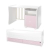 BED TREND PLUS NEW 70/160 WHITE/ORCHID PINK