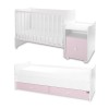 BED TREND PLUS NEW 70/160 WHITE/ORCHID PINK