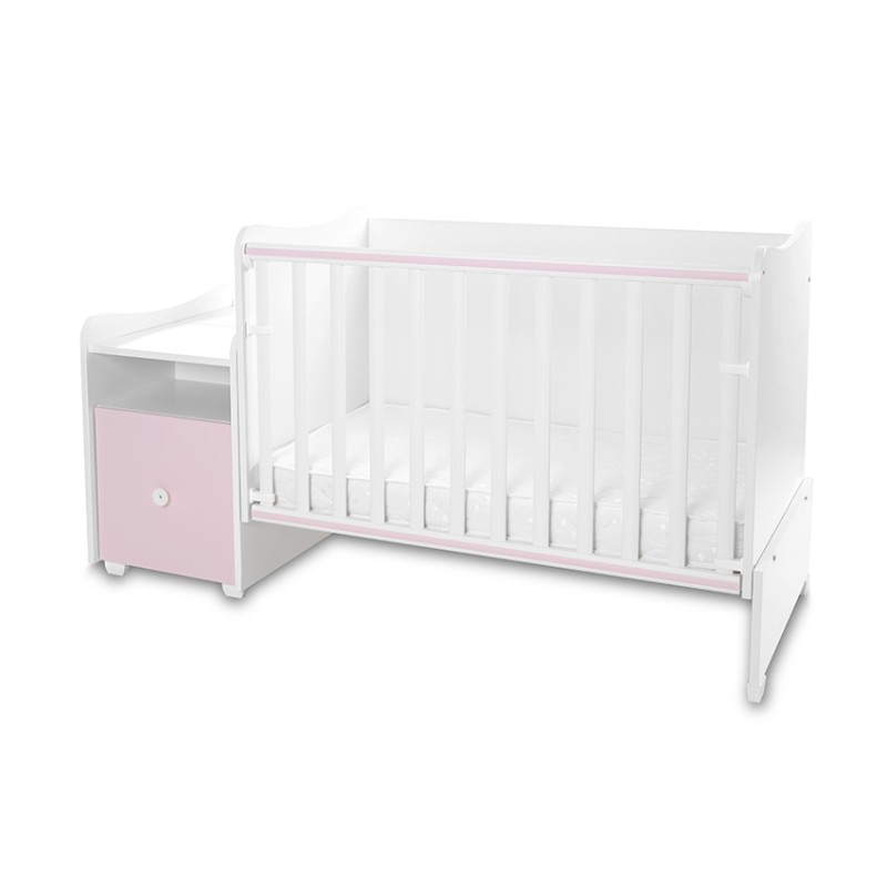 BED TREND PLUS NEW 70/160 WHITE/ORCHID PINK