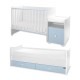 BED TREND PLUS NEW 70/160 WHITE/BABY BLUE BED TREND PLUS NEW 70/160 WHITE/BABY BLUE