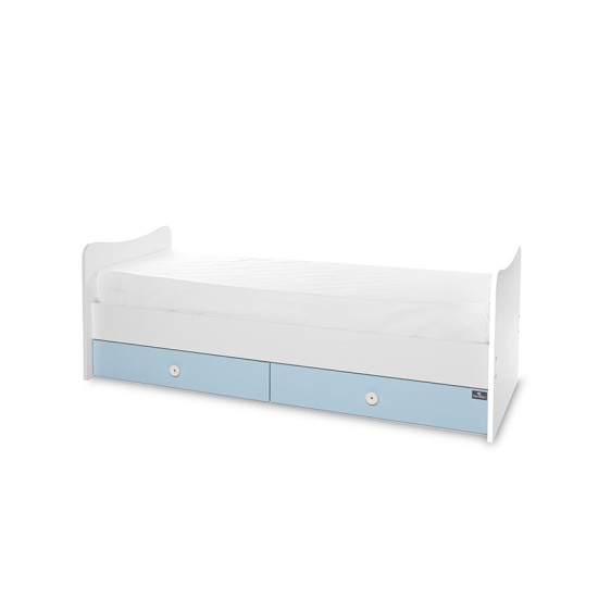 BED TREND PLUS NEW 70/160 WHITE/BABY BLUE BED TREND PLUS NEW 70/160 WHITE/BABY BLUE
