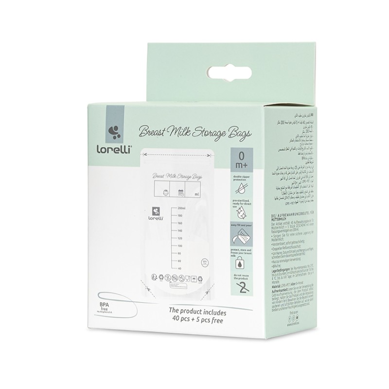 BREAST MILK STORAGE BAGS 40+5 PCS