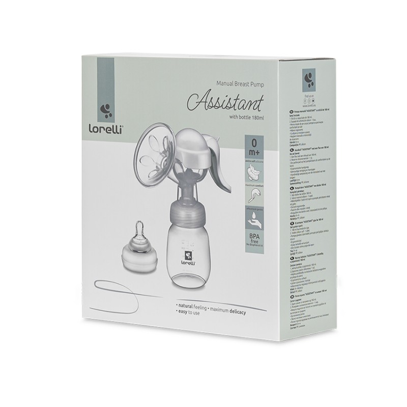 MANUAL BREAST PUMP ASSISTANT WITH BOTTLE 180ML