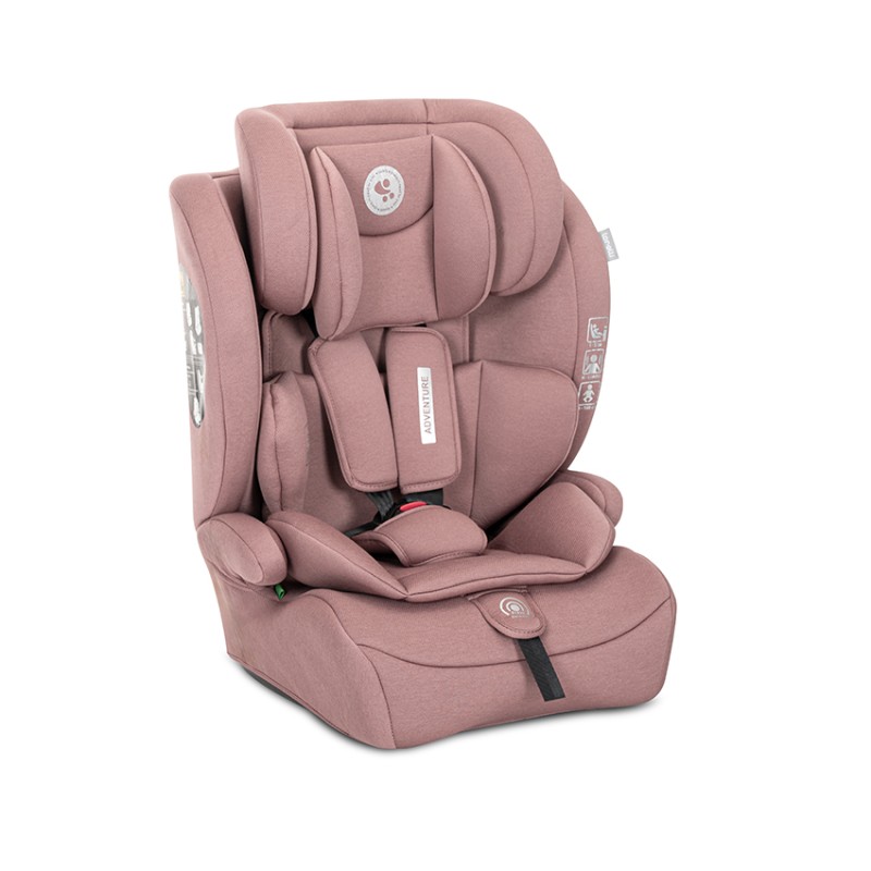 CAR SEAT ADVENTURE 76-150CM PINK 1pc/L ctn