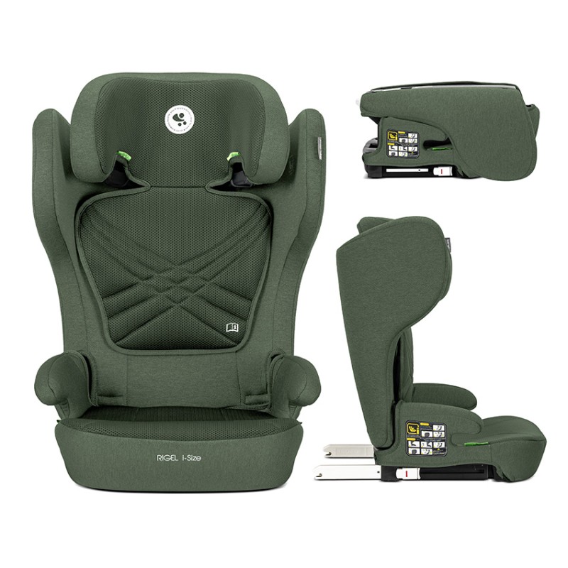 FOLDABLE CAR SEAT RIGEL GREEN i-Size ISOFIX 100-15