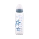 GLASS FEEDING BOTTLE ANTI COLIC 240 ML M BLUE