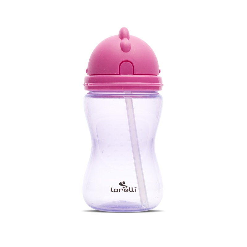SPORT SIPPER WITH STRAW PINK/PURPLE