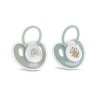 PACIFIER WITH COVER MY FRIEND 2PCS ICEBERG GREEN