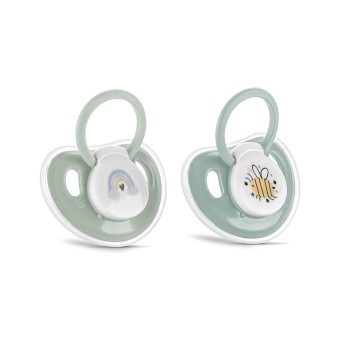 PACIFIER WITH COVER MY FRIEND 2PCS ICEBERG GREEN