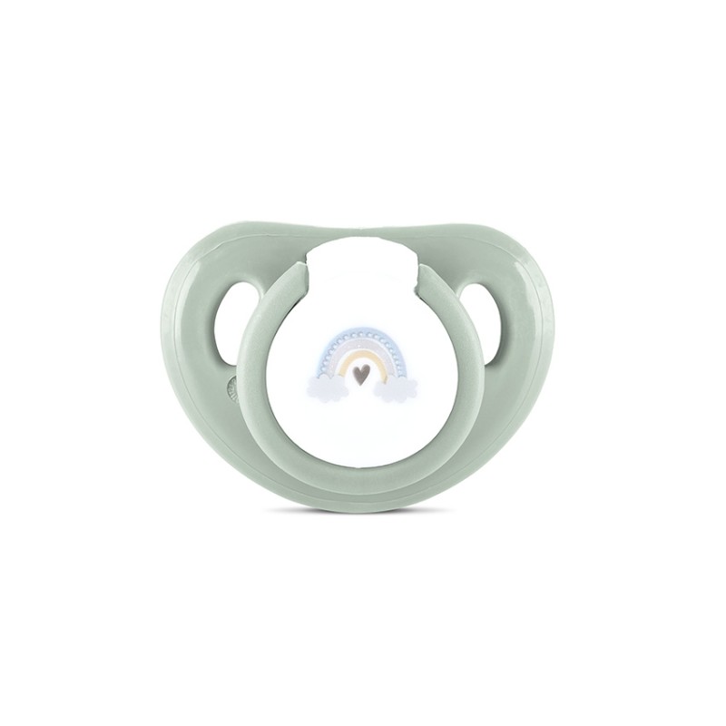 PACIFIER WITH COVER MY FRIEND 2PCS ICEBERG GREEN