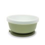 SILICONE VACUUM BOWL WITH LID NATURAL FRESH GREEN