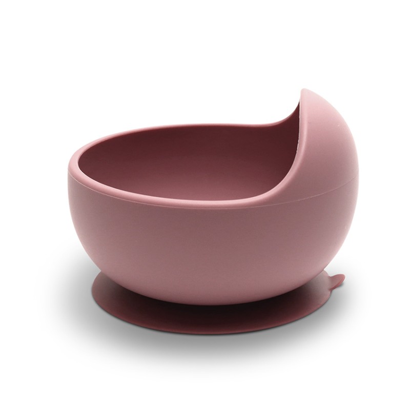 SILICONE VACUUM BOWL NATURAL DEEP PINK
