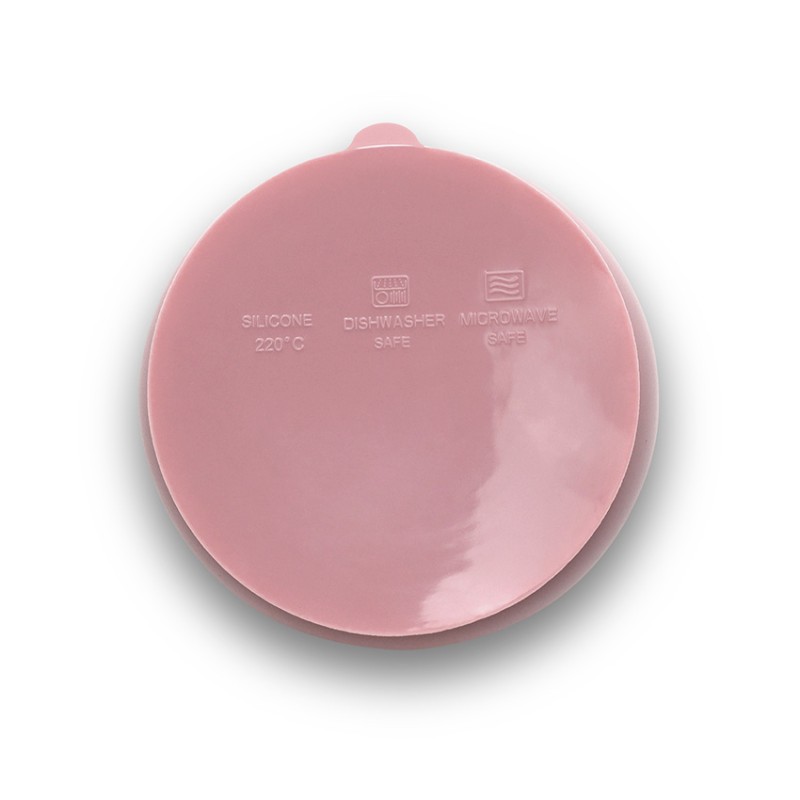 SILICONE VACUUM BOWL NATURAL DEEP PINK