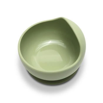 SILICONE VACUUM BOWL NATURAL FRESH GREEN