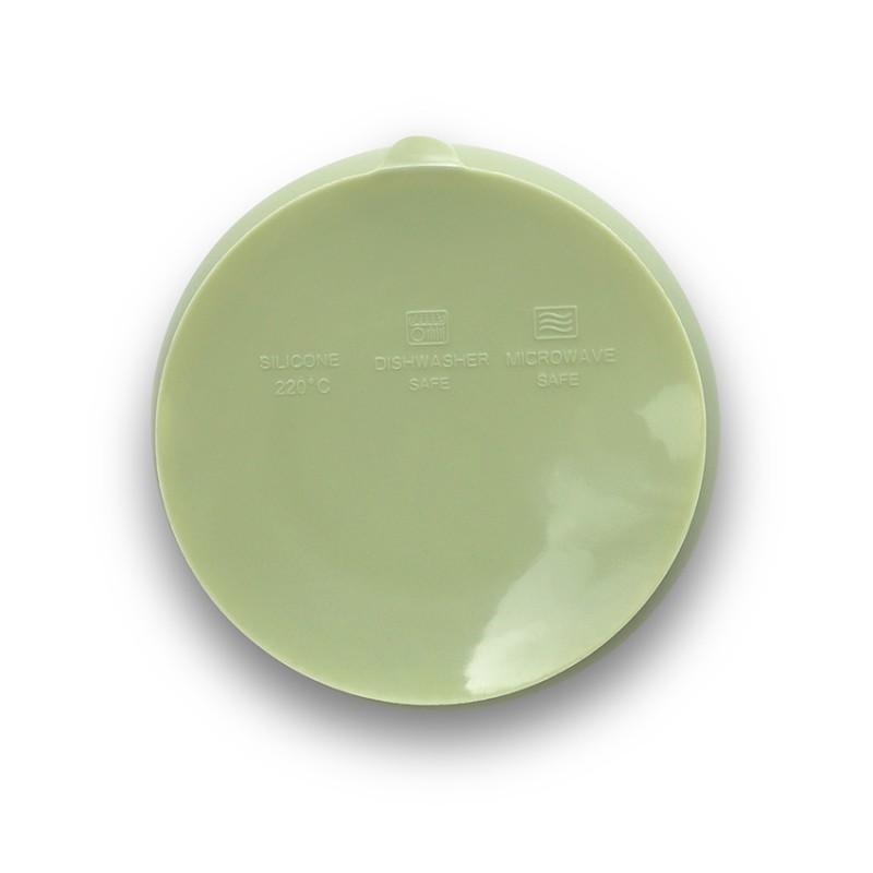 SILICONE VACUUM BOWL NATURAL FRESH GREEN