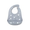 SILICONE BIB NATURAL GREY