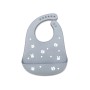 SILICONE BIB NATURAL GREY