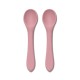SILICONE SPOONS 2PCS NATURAL DEEP PINK SILICONE SPOONS 2PCS NATURAL DEEP PINK