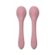 SILICONE SPOONS 2PCS NATURAL DEEP PINK SILICONE SPOONS 2PCS NATURAL DEEP PINK