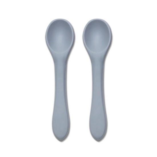 SILICONE SPOONS 2PCS NATURAL GREY SILICONE SPOONS 2PCS NATURAL GREY