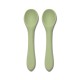 SILICONE SPOONS 2PCS NATURAL FRESH GREEN SILICONE SPOONS 2PCS NATURAL FRESH GREEN