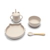 SILICONE FEEDING SET 4PCS NATURAL BEIGE