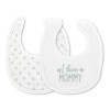 NEWBORN BIB NATURAL 2PCS WITH VELCRO UNI