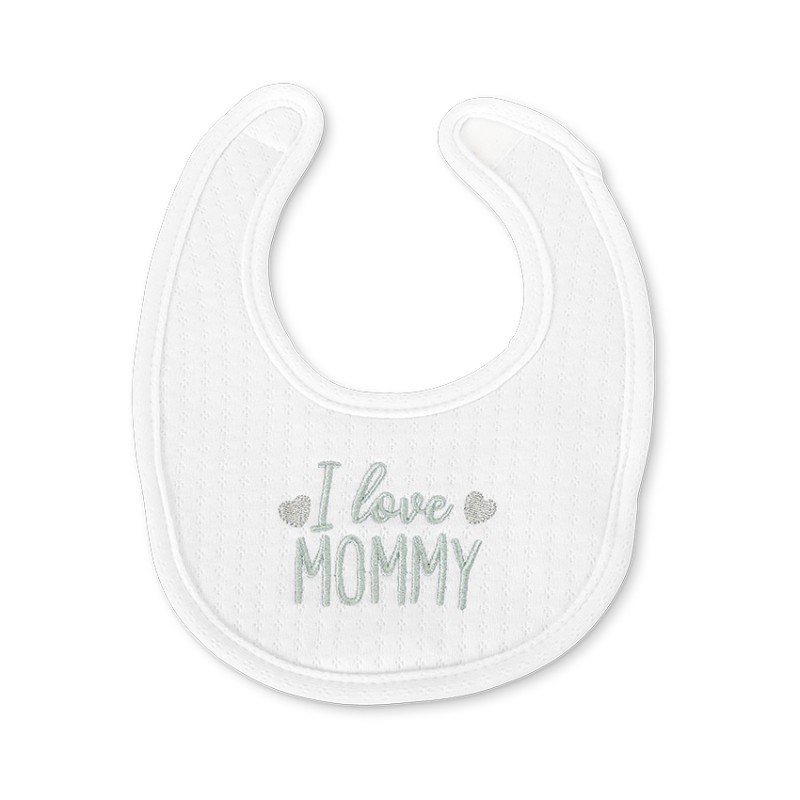 NEWBORN BIB NATURAL 2PCS WITH VELCRO UNI