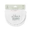 NEWBORN BIB NATURAL 2PCS WITH VELCRO UNI