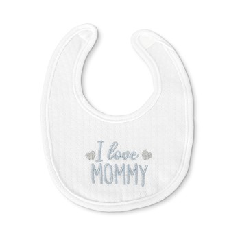 NEWBORN BIB NATURAL 2PCS WITH VELCRO BOY