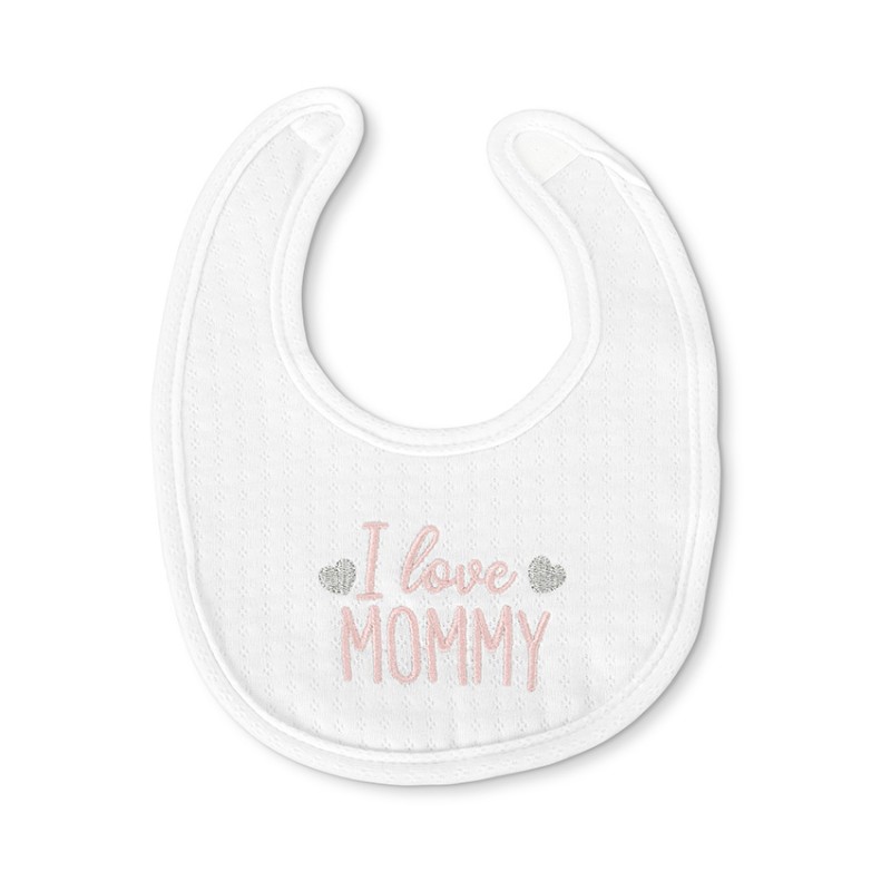 NEWBORN BIB NATURAL 2PCS WITH VELCRO GIRL