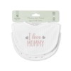 NEWBORN BIB NATURAL 2PCS WITH VELCRO GIRL