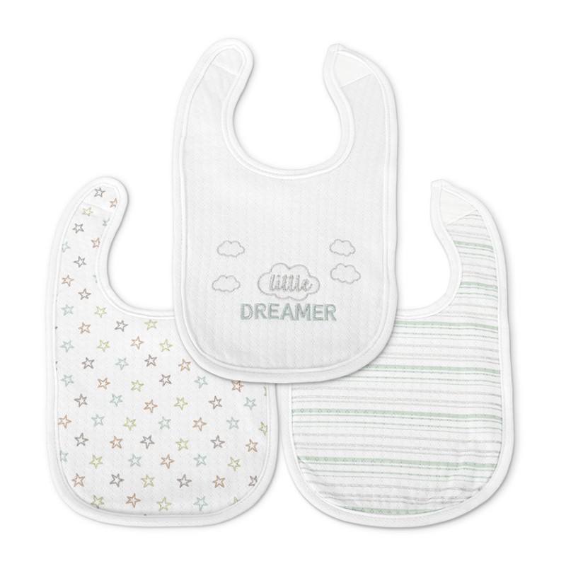 BIB NATURAL 3 PCS. WITH VELCRO UNI