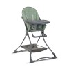 FEEDING CHAIR BONBON GREEN LEATHER