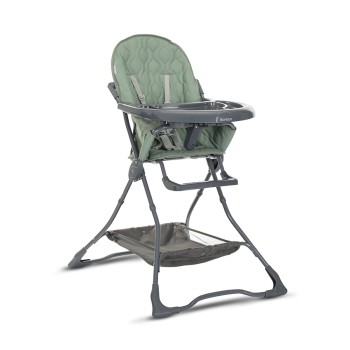 FEEDING CHAIR BONBON GREEN LEATHER
