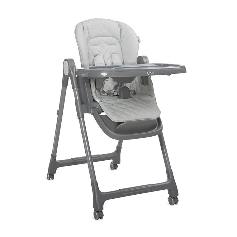 BABY HIGH CHAIR 3in1CHEF GREY LEATHER