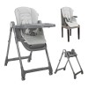 BABY HIGH CHAIR 3in1CHEF GREY LEATHER